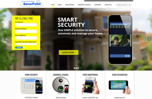 SecurPoint Security in Melbourne website design by Harvest Web Design