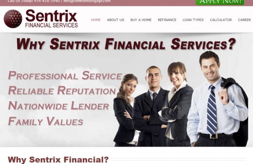 Sentrix Financial Services - Harvest Web Design Melbourne FL