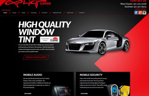 Explicit Customs Melbourne and Suntree Harvest Web Design Client