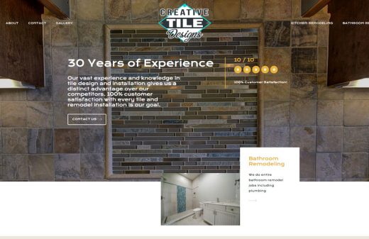 Creative Tile Design Inc. new website by Harvest Web Design in Melbourne FL