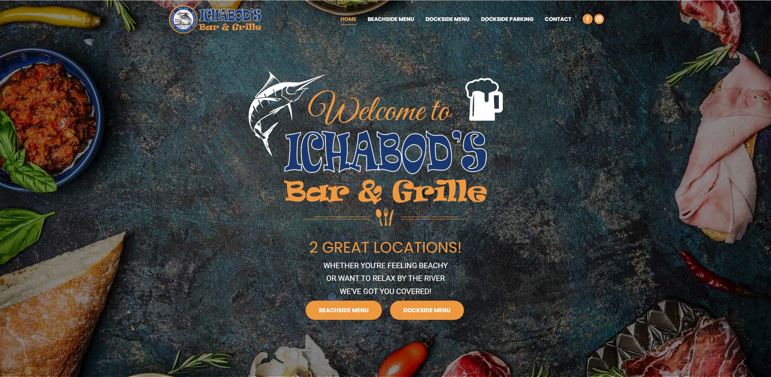 Ichabods Bar & Grill Website by Harvest Web Design in Melbourne FL